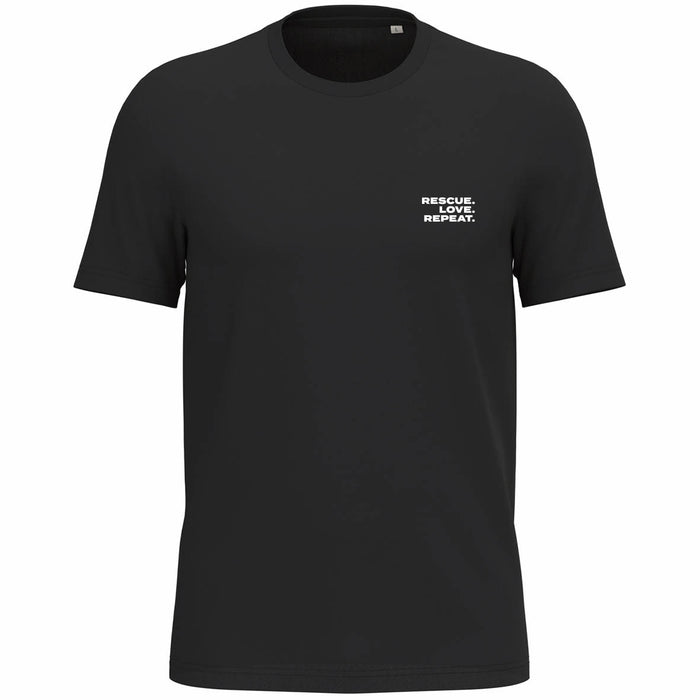 Unisex T-shirt | Rescue. Love. Repeat.
