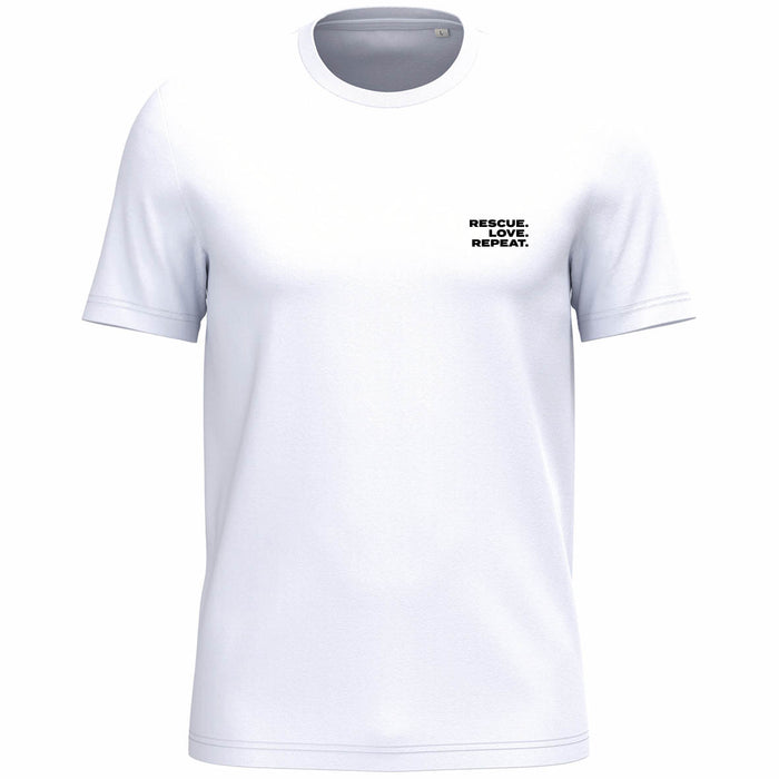 Unisex T-shirt | Rescue. Love. Repeat.
